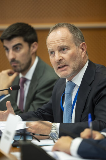 Danish Presidency Ambassador Soren JACOBSEN and the Danish Permanent Representative Carsten GRONBECH JENSEN meet with .LIBE Javier ZARZALEJOS