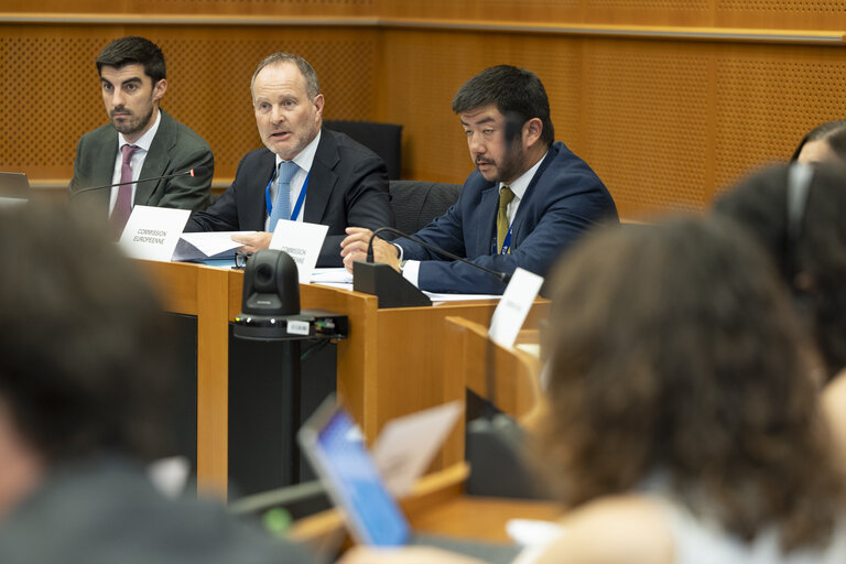 Danish Presidency Ambassador Soren JACOBSEN and the Danish Permanent Representative Carsten GRONBECH JENSEN meet with .LIBE Javier ZARZALEJOS