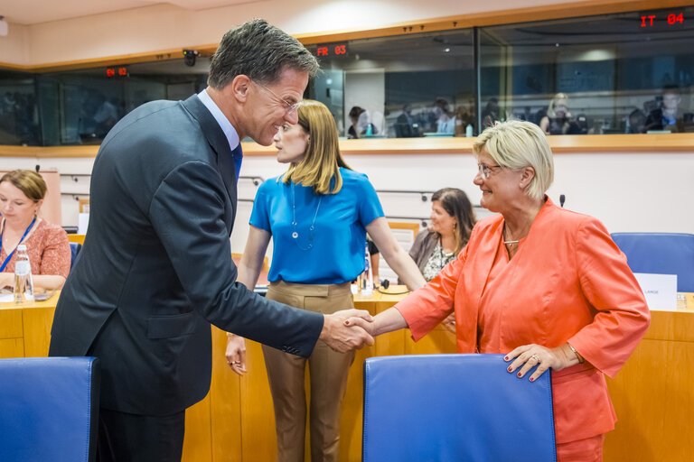 Conference of Presidents in the presence of Mark RUTTE, Secretary General of NATO