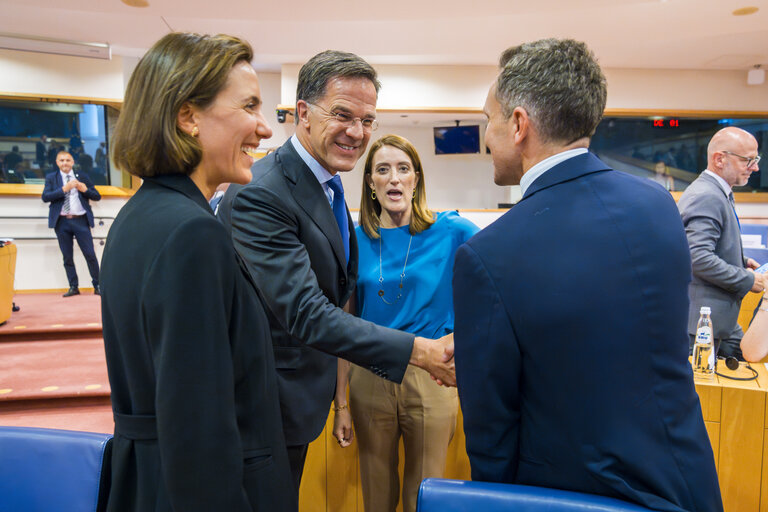 Conference of Presidents in the presence of Mark RUTTE, Secretary General of NATO