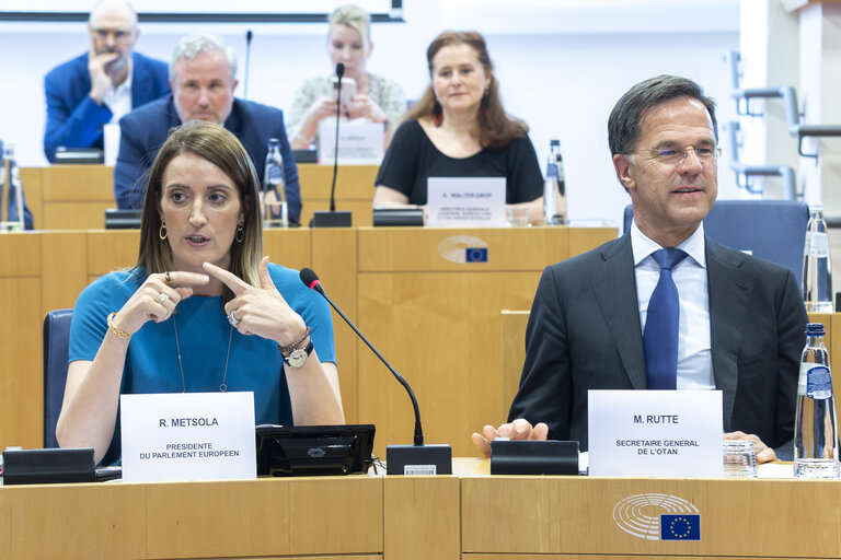 Conference of Presidents in the presence of Mark RUTTE, Secretary General of NATO
