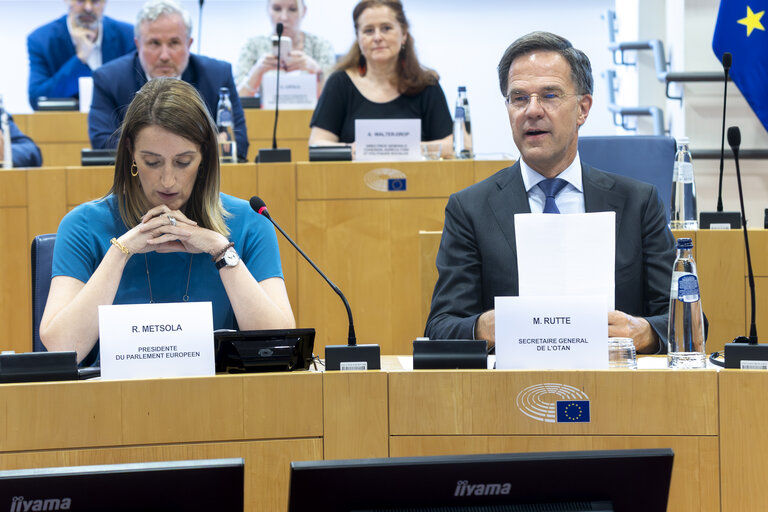Conference of Presidents in the presence of Mark RUTTE, Secretary General of NATO