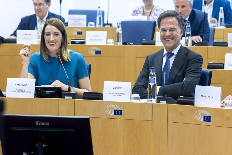 Conference of Presidents in the presence of Mark RUTTE, Secretary General of NATO