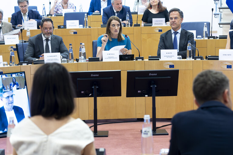 Conference of Presidents in the presence of Mark RUTTE, Secretary General of NATO