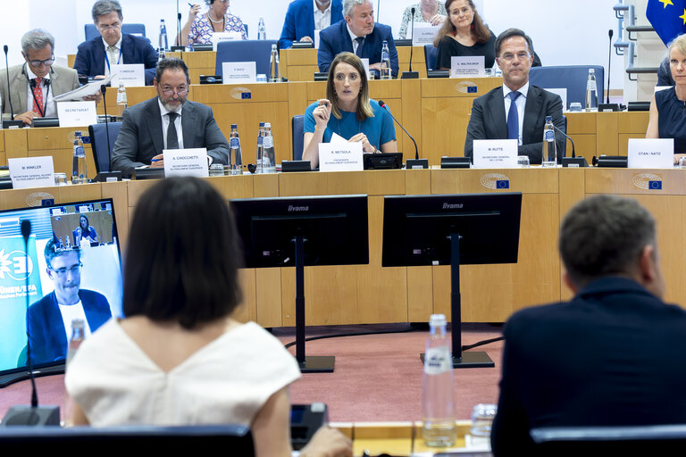 Conference of Presidents in the presence of Mark RUTTE, Secretary General of NATO