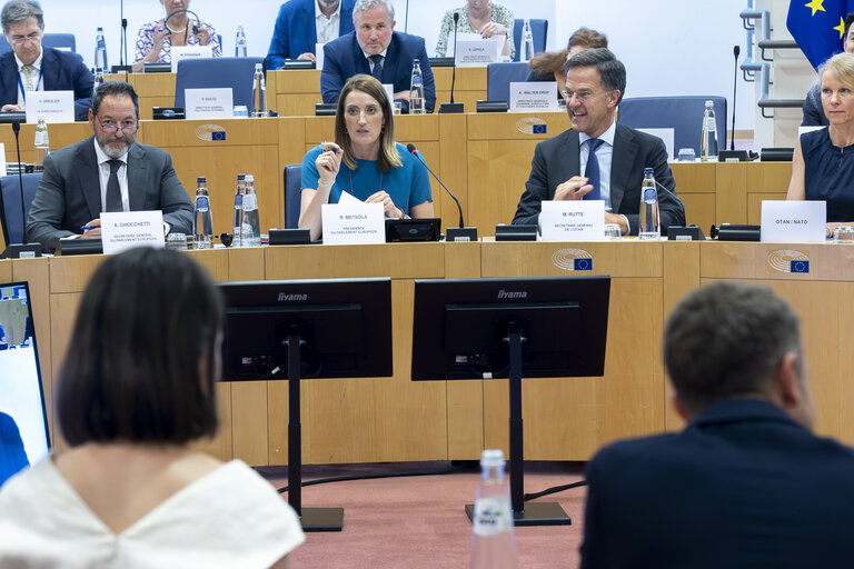 Conference of Presidents in the presence of Mark RUTTE, Secretary General of NATO