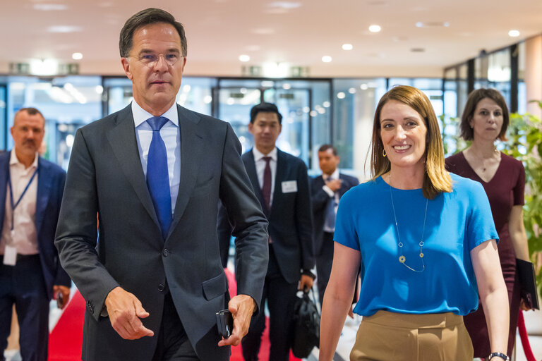 Conference of Presidents in the presence of Mark RUTTE, Secretary General of NATO and António  COSTA, President of the European Council