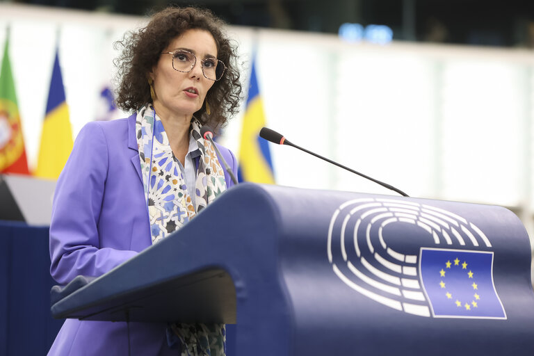 Photo 32: EP Plenary session.- EU action plan for deinstitutionalisation, family- and community-based care