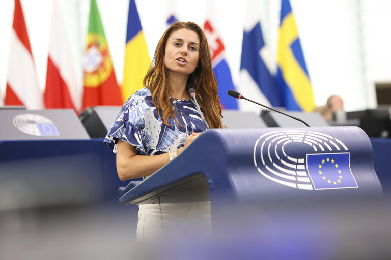 Photo 15: EP Plenary session.- EU action plan for deinstitutionalisation, family- and community-based care