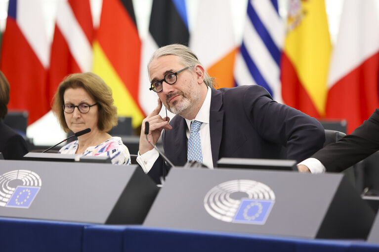 Photo 11: EP Plenary session.- EU action plan for deinstitutionalisation, family- and community-based care