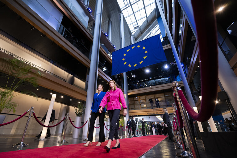 Roberta METSOLA, EP President meets with Mette FREDERIKSEN, Danish Prime Minister
