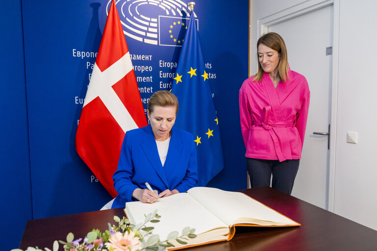 Roberta METSOLA, EP President meets with Mette FREDERIKSEN, Danish Prime Minister