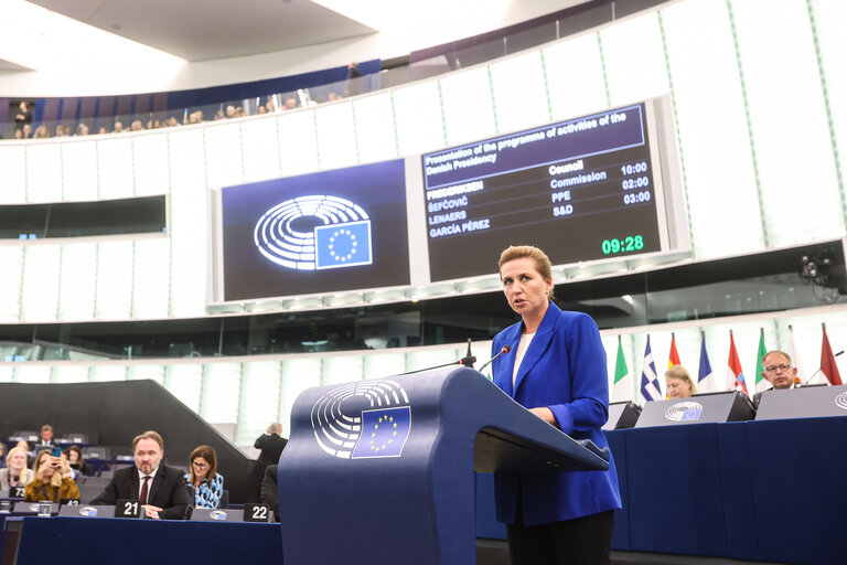 EP Plenary session -  Presentation of the programme of activities of the Danish Presidency