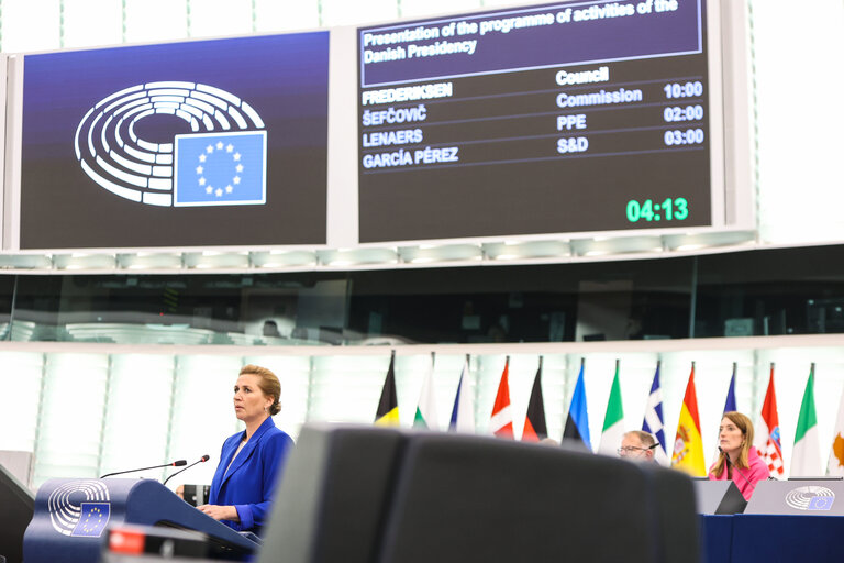 EP Plenary session -  Presentation of the programme of activities of the Danish Presidency