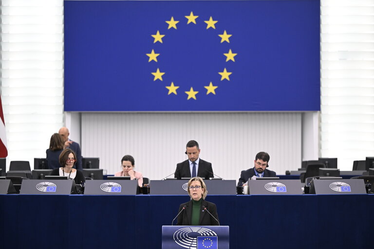 Fotografija 47: EP Plenary session - State of play of implementation of the European Media Freedom Act in Member States