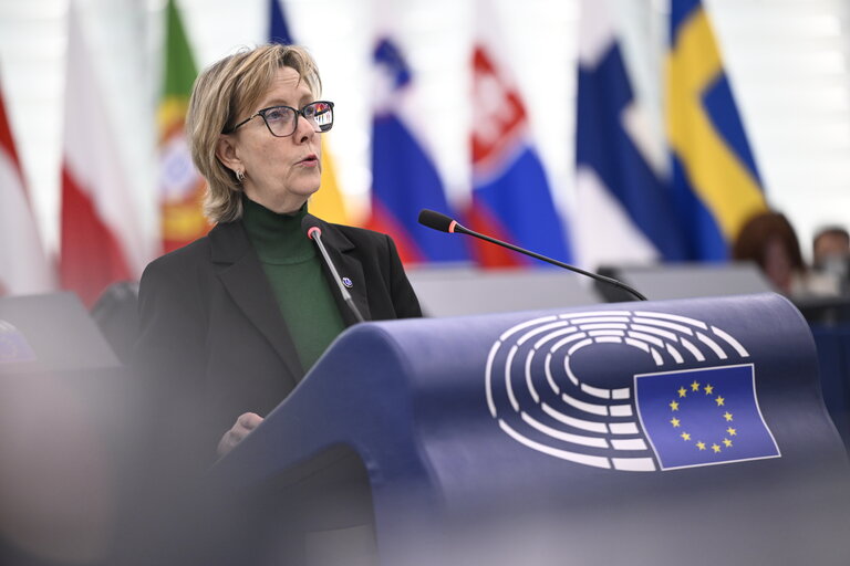 Fotografija 48: EP Plenary session - State of play of implementation of the European Media Freedom Act in Member States