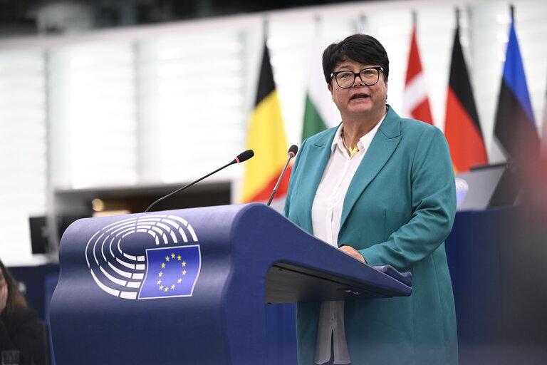Fotografija 46: EP Plenary session - State of play of implementation of the European Media Freedom Act in Member States