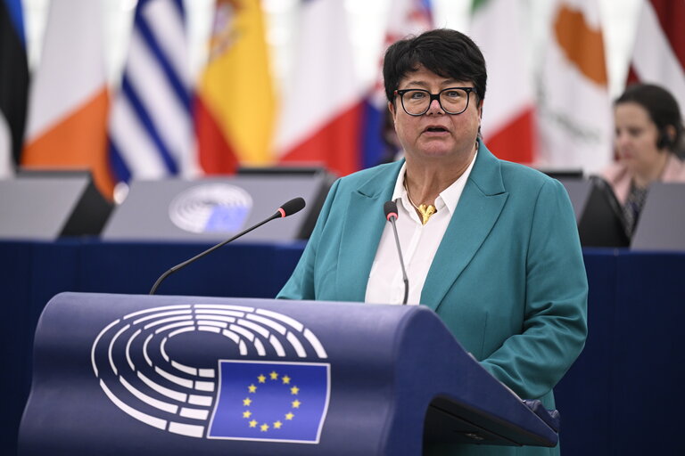 Fotografija 45: EP Plenary session - State of play of implementation of the European Media Freedom Act in Member States