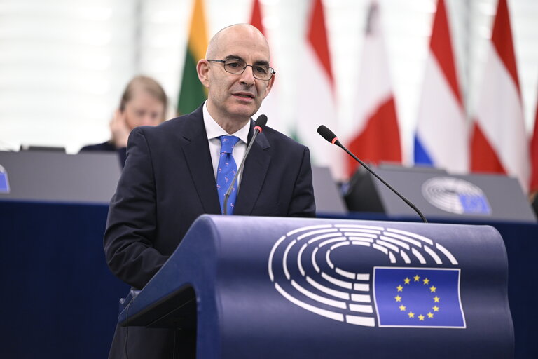 Fotografija 14: EP Plenary session - State of play of implementation of the European Media Freedom Act in Member States
