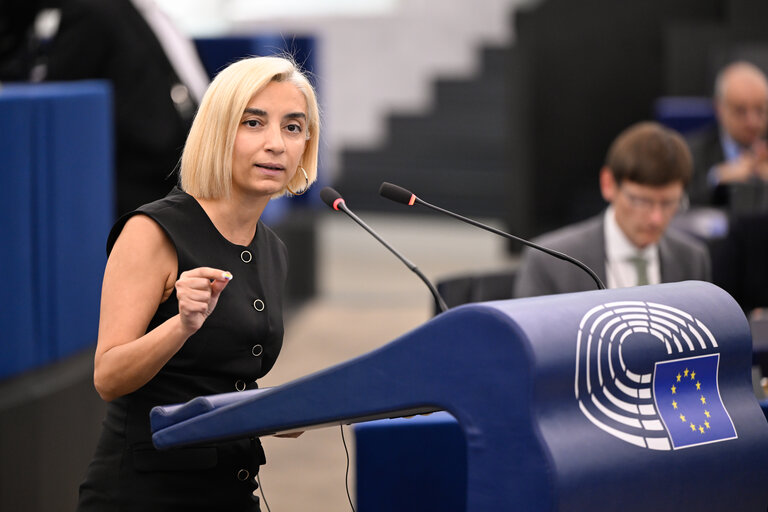 Fotografija 7: EP Plenary session - State of play of implementation of the European Media Freedom Act in Member States
