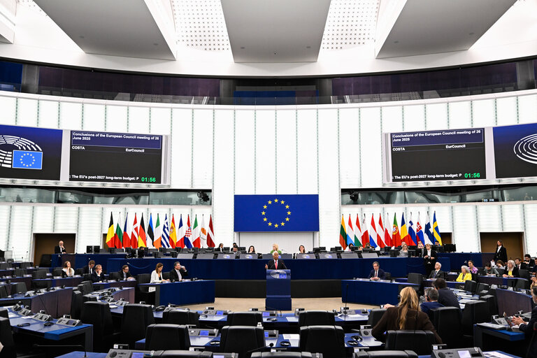 EP Plenary session - Conclusions of the European Council meeting of 26-27 June 2025