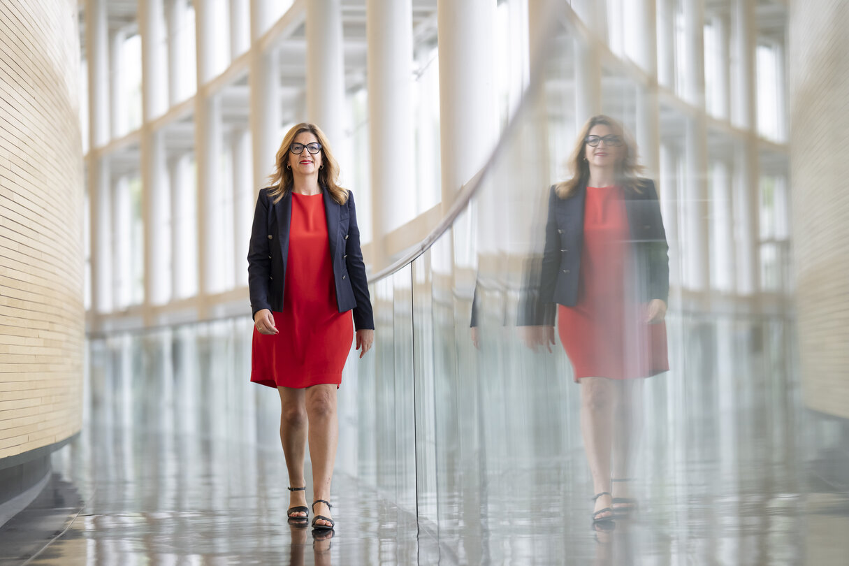 Stephanie YON COURTIN in the EP in Strasbourg