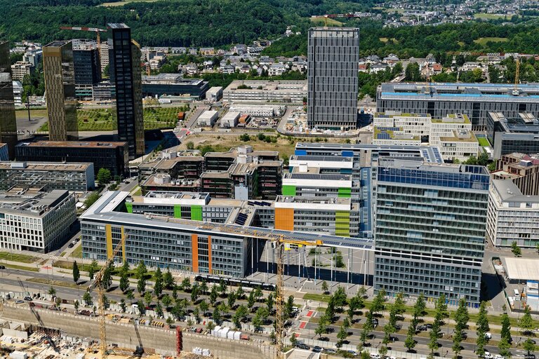 Aerial View of Konrad ADENAUER building in Luxembourg
