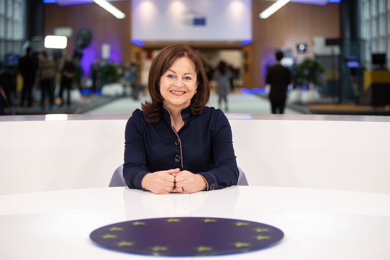 Photo 1: Marlene MORTLER in the EP in Brussels