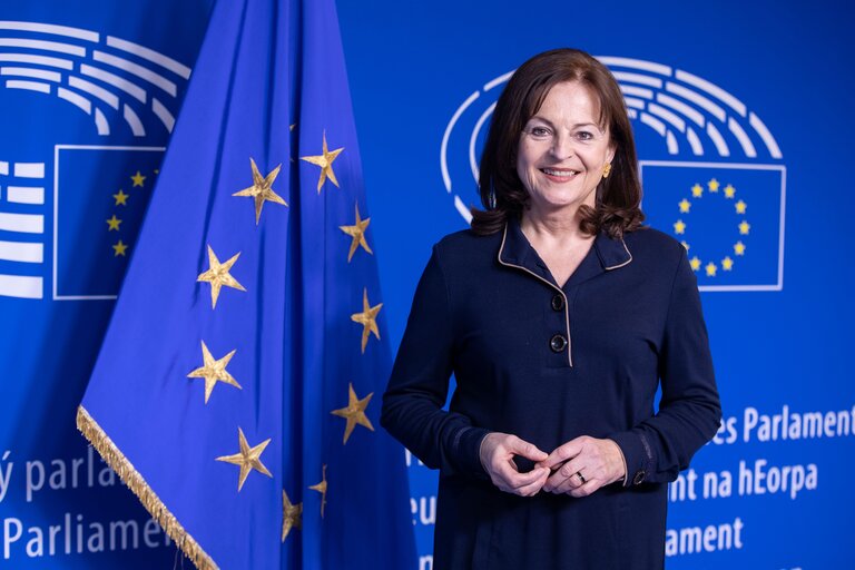 Marlene MORTLER in the EP in Brussels