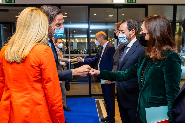 Foto 22: Roberta METSOLA, EP President meets with Mark RUTTE, Prime Minister of the Netherlands