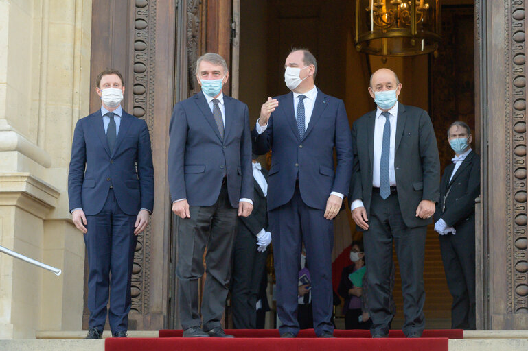 Fotografie 3: EP Conference of Presidents meets with the incoming French Presidency of the Council - Meeting with french governement