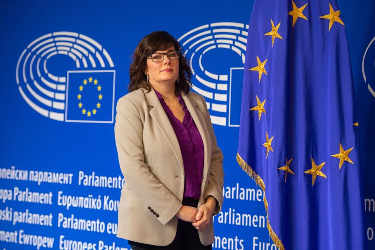 Isabel GARCIA in the EP in Brussels