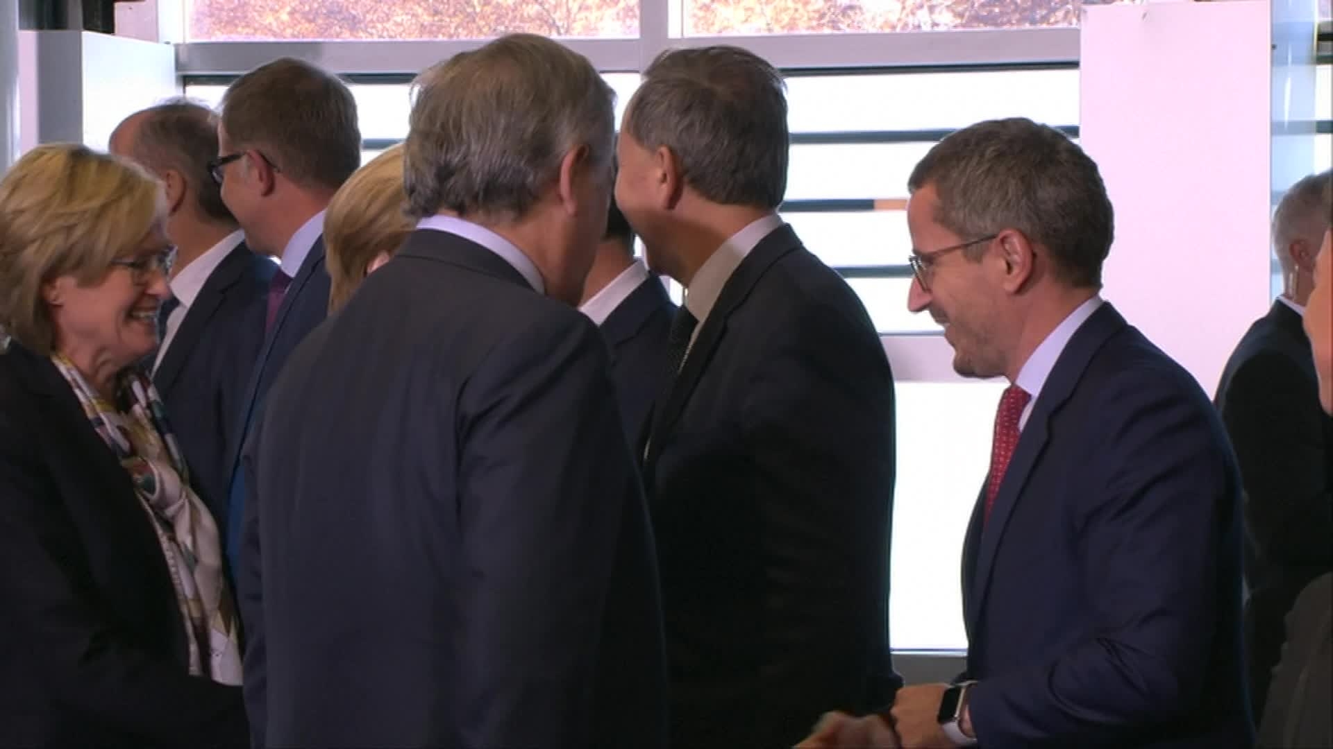 Antonio TAJANI, EP President meets with Angela MERKEL, German Federal Chancellor: arrival and round table