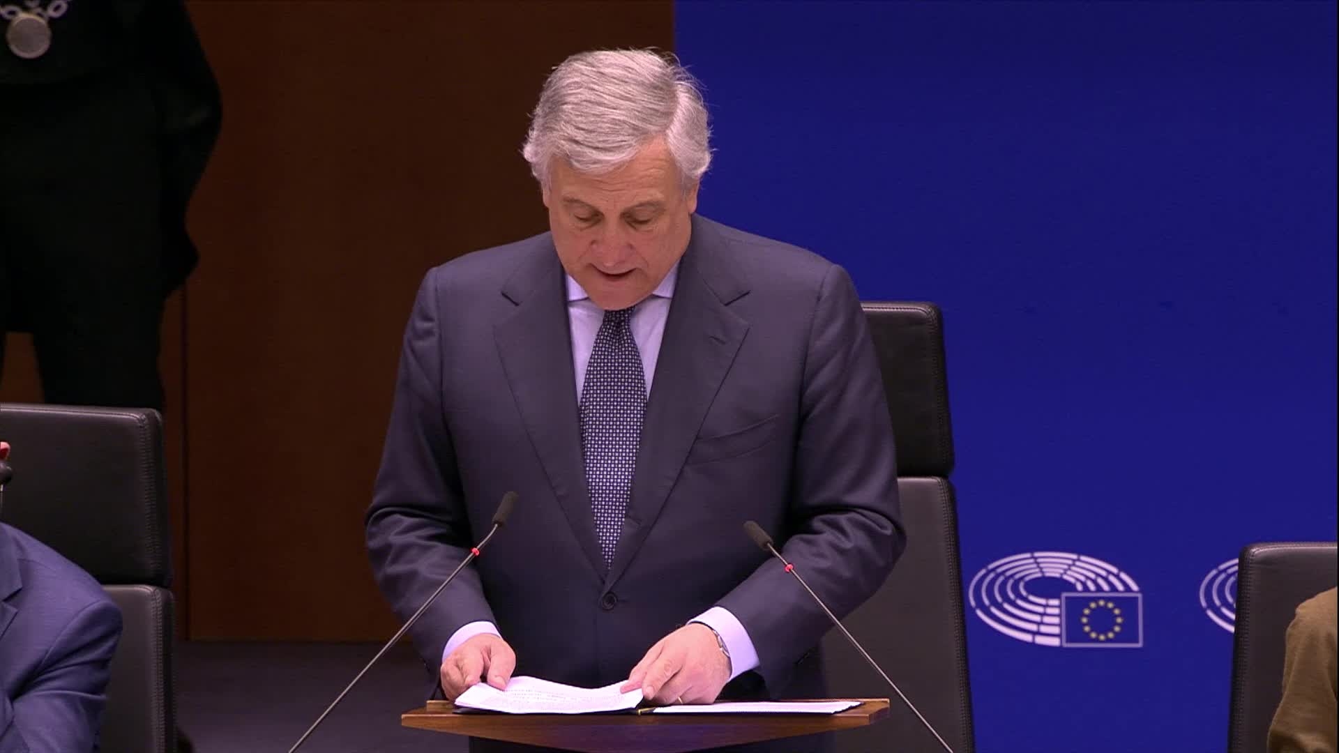 Introductory remarks by Antonio TAJANI, EP President